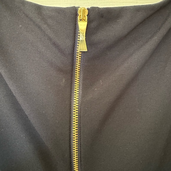 Kate Spade navy blue and white dress. Boat neck, fit and flare. Size small. - Picture 5 of 5